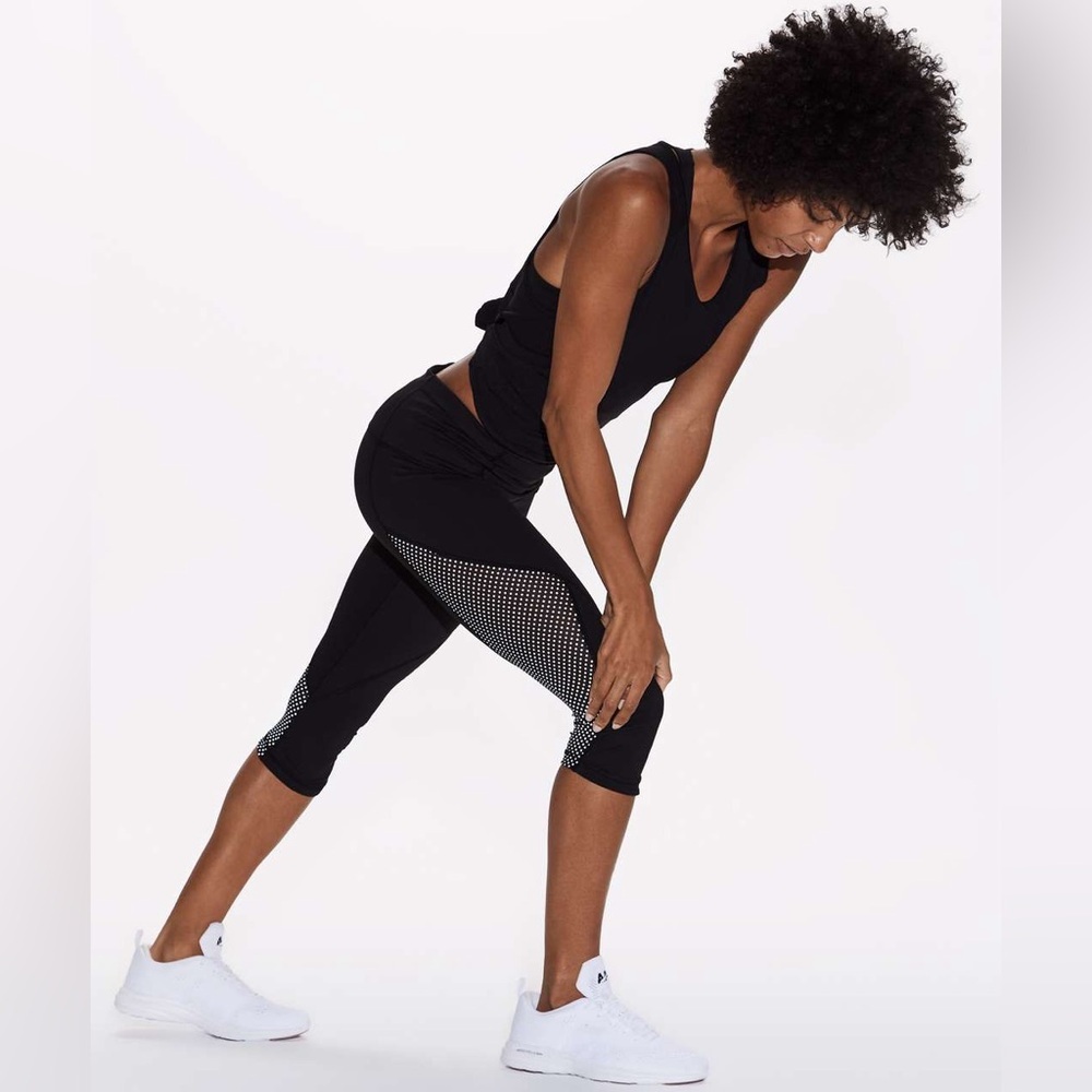 Lululemon Run With The Sun Crop (Reflective)